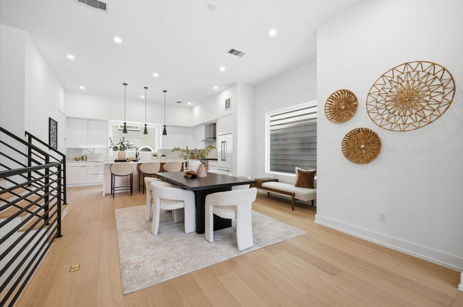 Furnished interior view inside a new home in , Houston (Image 8).