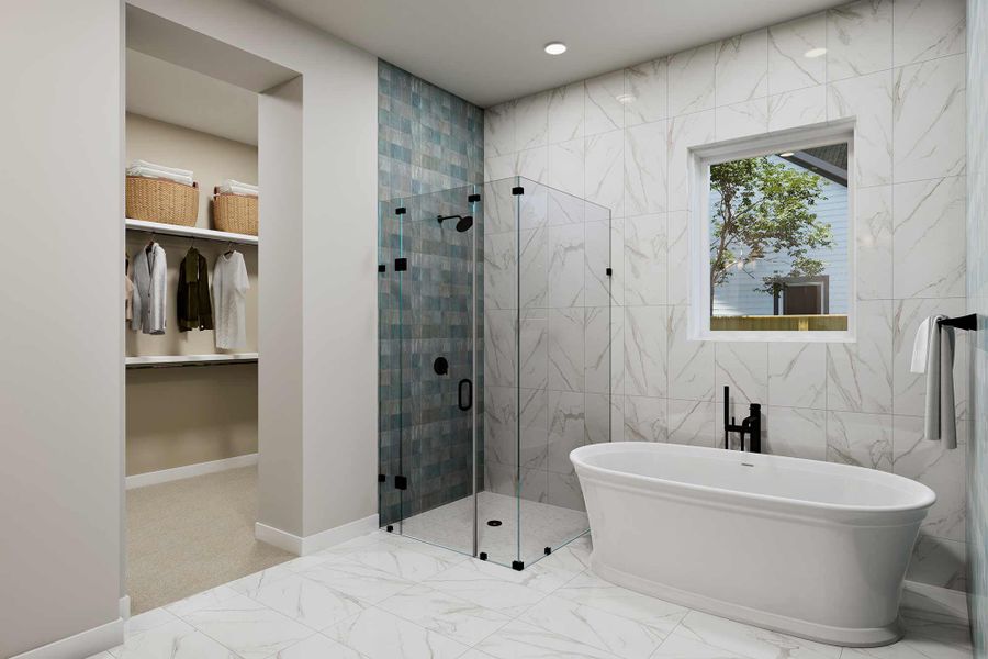 The Ancrum - Optional Freestanding Tub with Shower