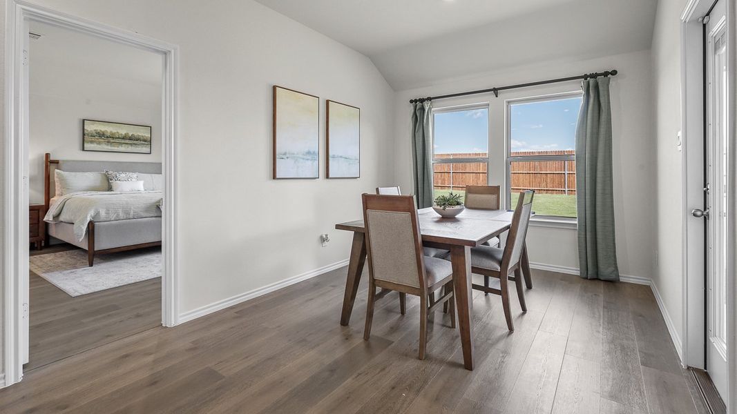 Furnished interior view inside a new home in Stonewyck Farms, Ennis (Image 6).