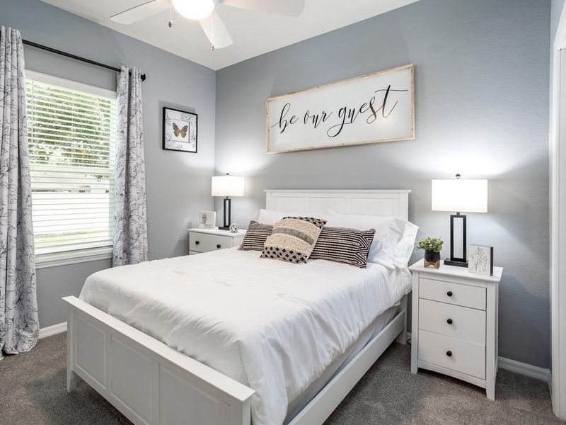 Versatile secondary bedrooms offer the perfect space to host guests - Summerlyn ll home plan by Highland Homes