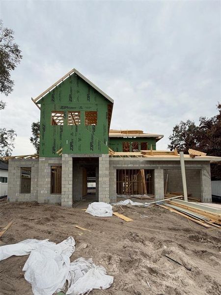 In-progress construction of a new home in , Winter Park, FL (Image 5).
