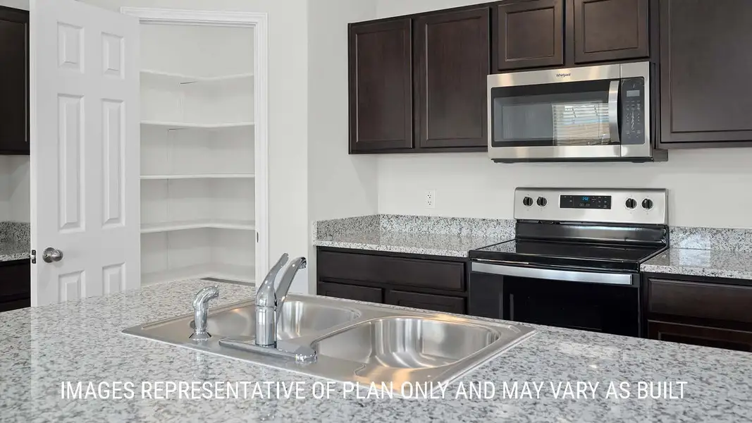 Representative furnished interior of a home built from the Texas Cali by D.R. Horton in Mitchell Farm, Killeen (Image 6).