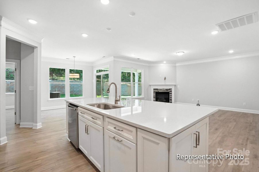 Furnished interior view inside a new home in The Meadows at Laurelbrook, Sherrills Ford (Image 8).