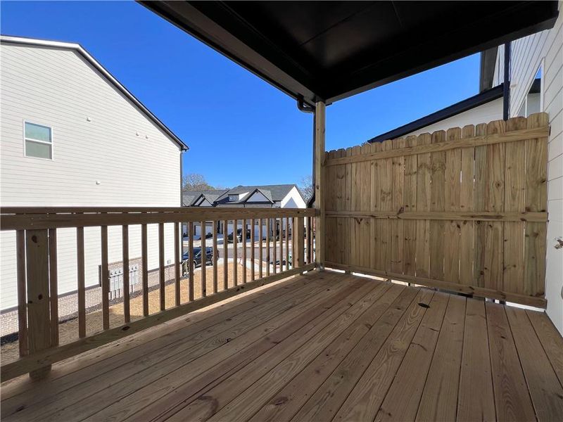 Exterior details and patio area of a home in , Tucker (Image 19).