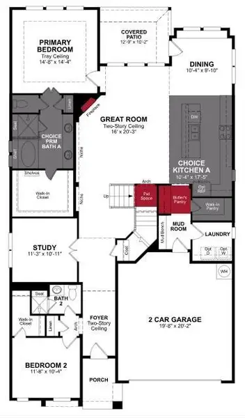 Beazer Homes Enclave at Legacy Hills Summerfield Floorplan.