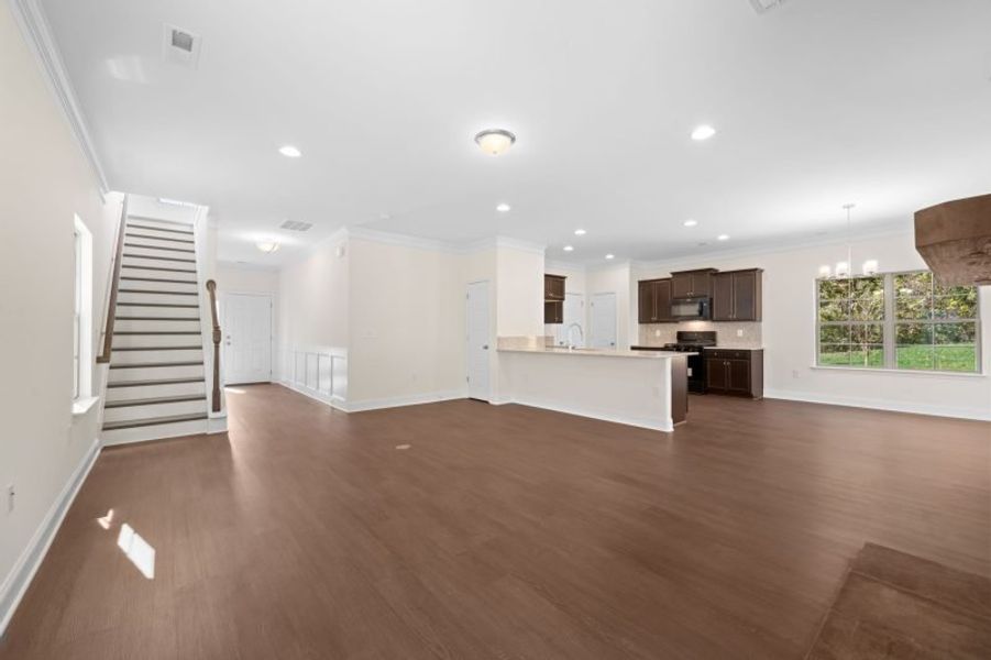Spacious, unfurnished interior of a new home in Miller's Reserve, Winston-Salem (Image 46).