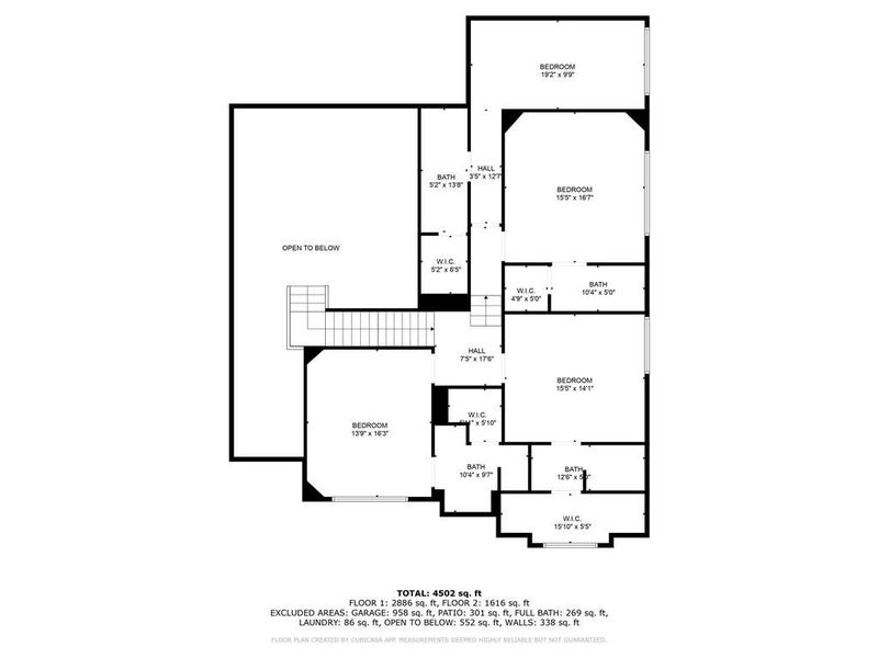 2D floor plan layout of this home in , Alpharetta, GA (Image 7).