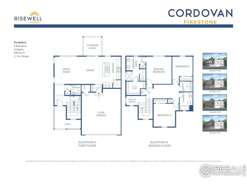 2D floor plan layout of this home in Cordovan, Longmont, CO (Image 2). 2D floor plan layout of this home in Cordovan, Longmont, CO (Image 2).