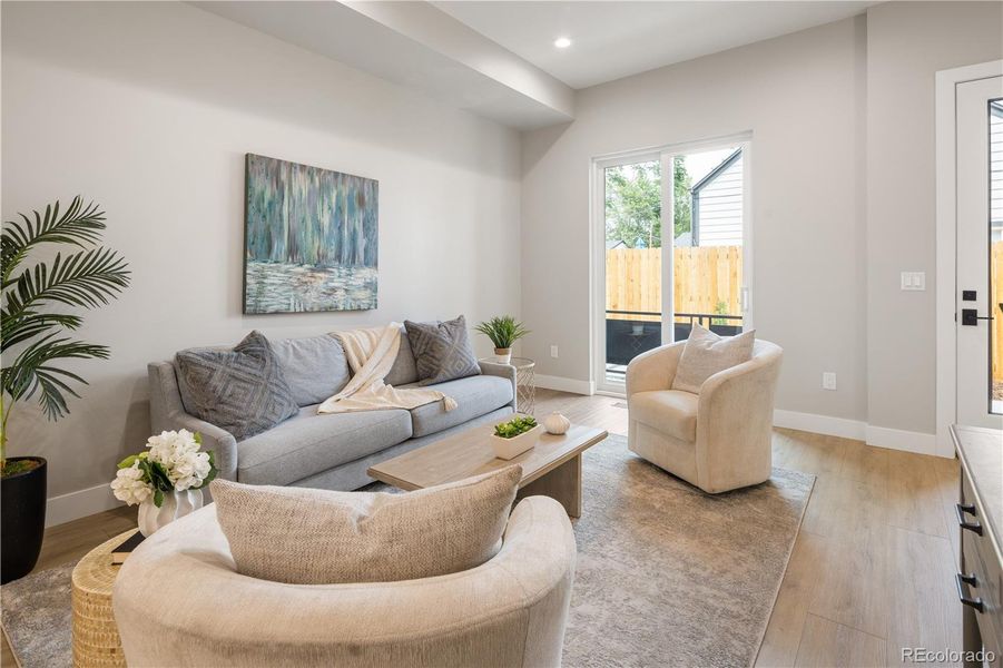 Furnished interior view inside a new home in , Denver (Image 12).