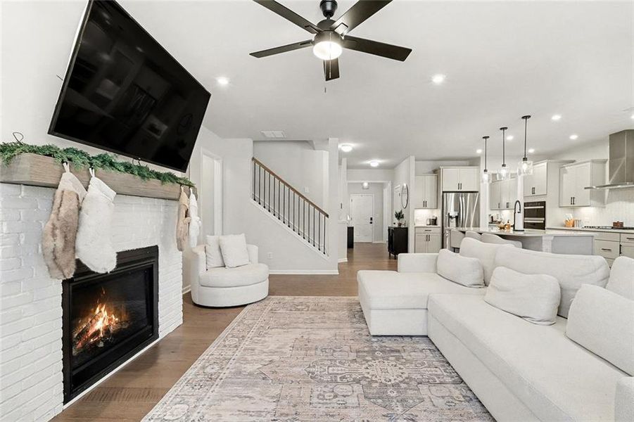 Furnished interior view inside a new home in Pinebrook at Hamilton Mill, Auburn (Image 38). Furnished interior view inside a new home in Pinebrook at Hamilton Mill, Auburn (Image 38).