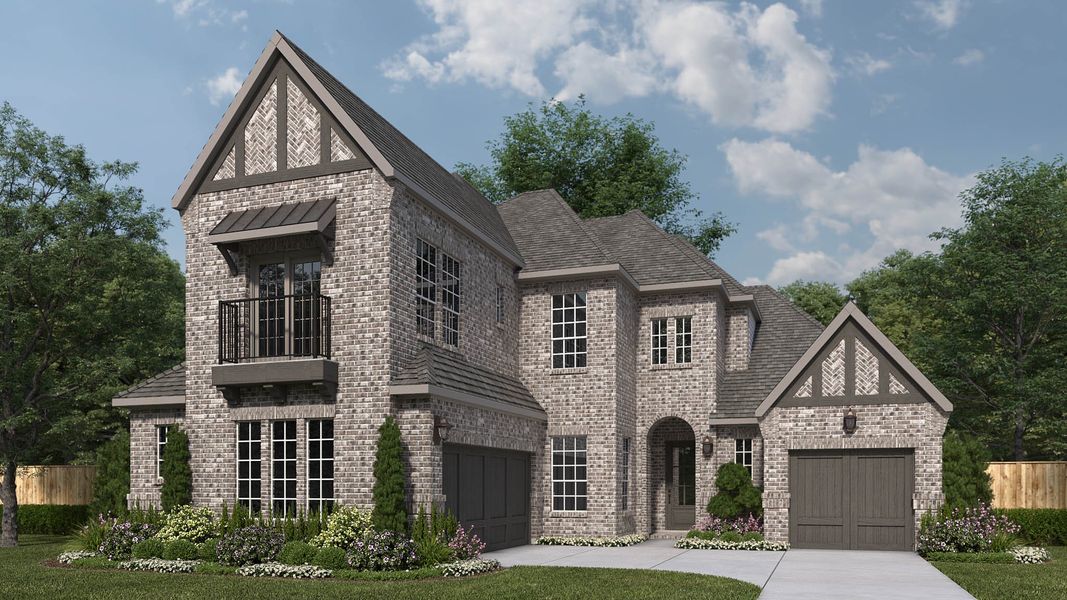 Representative exterior photo of a completed home built from the 560A by Britton Homes in Walsh, Aledo, TX (Image 9). Representative exterior photo of a completed home built from the 560A by Britton Homes in Walsh, Aledo, TX (Image 9).