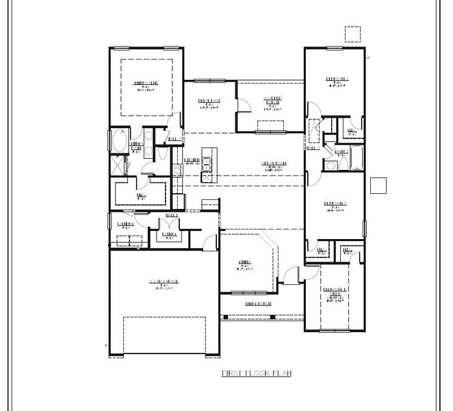 2D floor plan layout for the The Camilla + Bonus Room by Smith Family Homes in Ramsey Landing, Rincon, GA (Image 3).