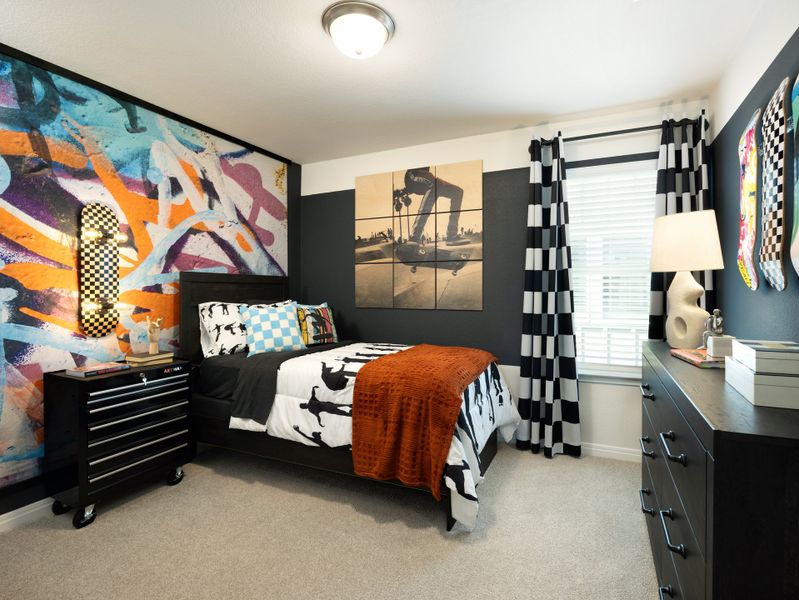 Furnished interior view inside a new home in Prairie Winds - Reserve Collection, Hutto (Image 13).