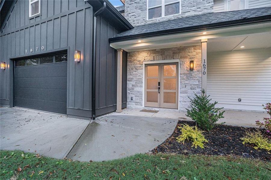 Exterior details and patio area of a home in , Marietta (Image 27). Exterior details and patio area of a home in , Marietta (Image 27).