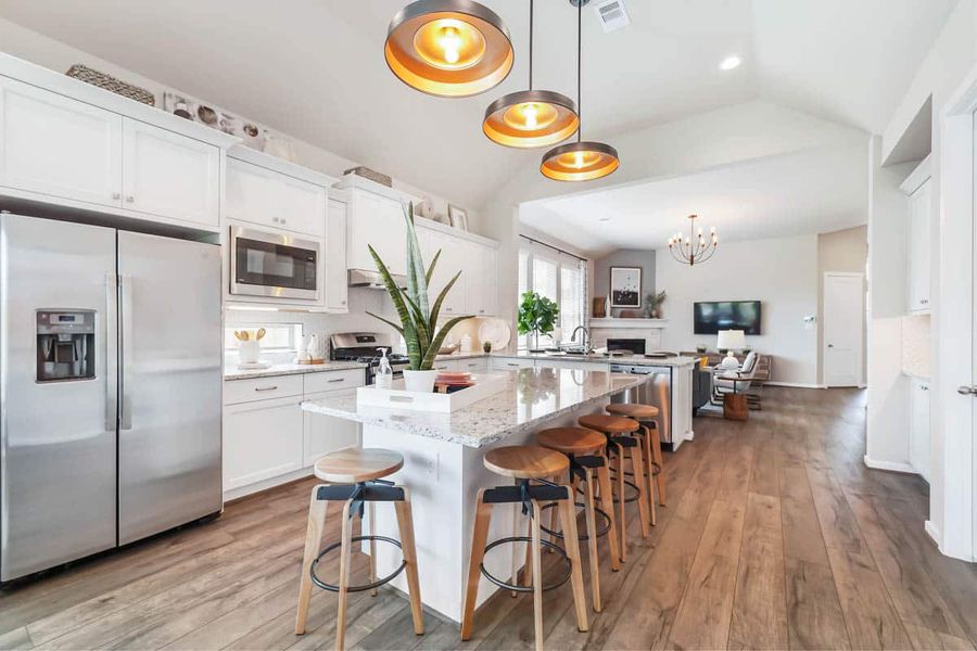 Furnished interior view inside a new home in The Trails, New Caney (Image 29).