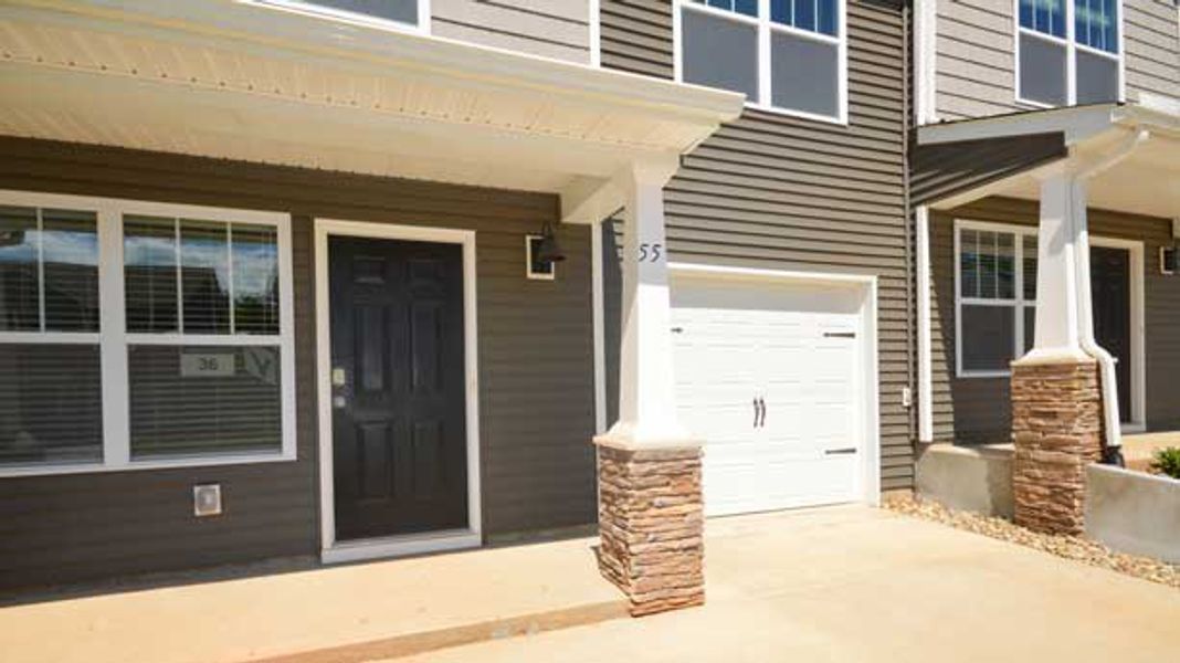 Exterior details and patio area of a home in Aberdeen Place, Asheville (Image 2).