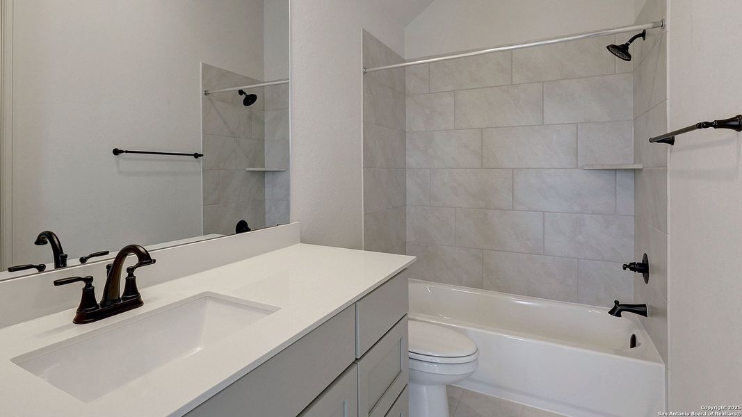 Furnished interior view inside a new home in Haby Hill 50', San Antonio (Image 11).