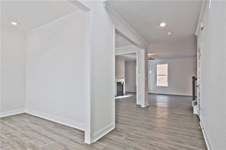 Spacious, unfurnished interior of a new home in Clark Farms, Flowery Branch (Image 26). Spacious, unfurnished interior of a new home in Clark Farms, Flowery Branch (Image 26).
