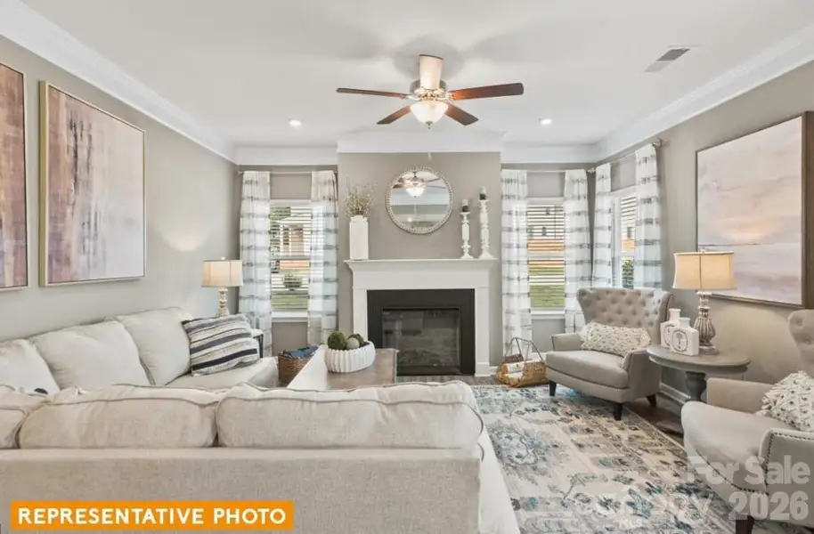 Furnished interior view inside a new home in Rowe Crossing, Newton (Image 8).