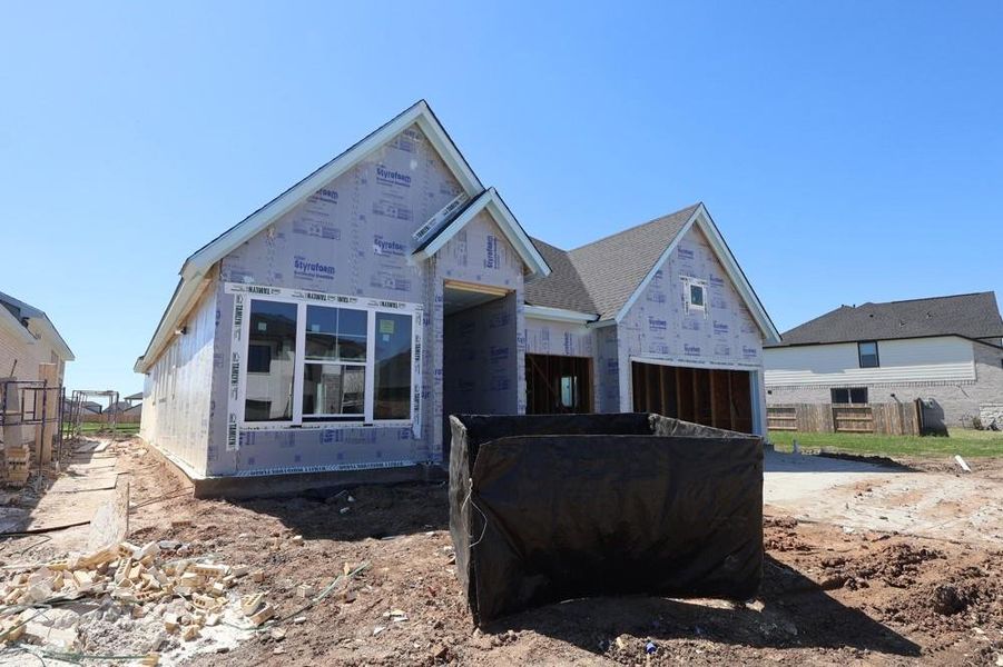 In-progress construction of a new home in Brookewater 55’ Homesites, Rosenberg, TX (Image 4).