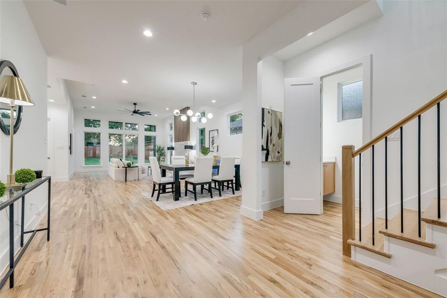 Furnished interior view inside a new home in , Dallas (Image 34).