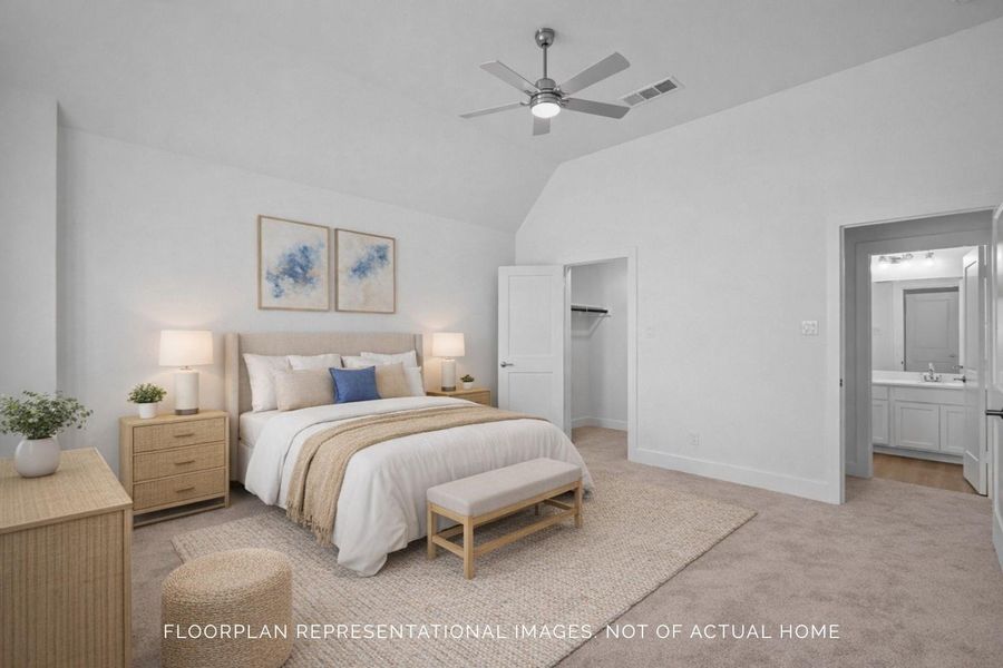 Furnished interior view inside a new home in Sorella, Tomball (Image 11).