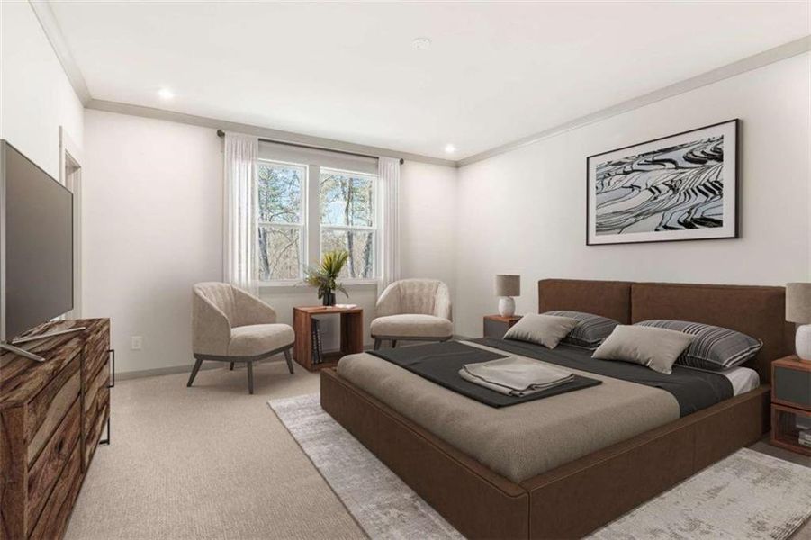 Furnished interior view inside a new home in Cambridge at Steels Bridge, Canton (Image 6).