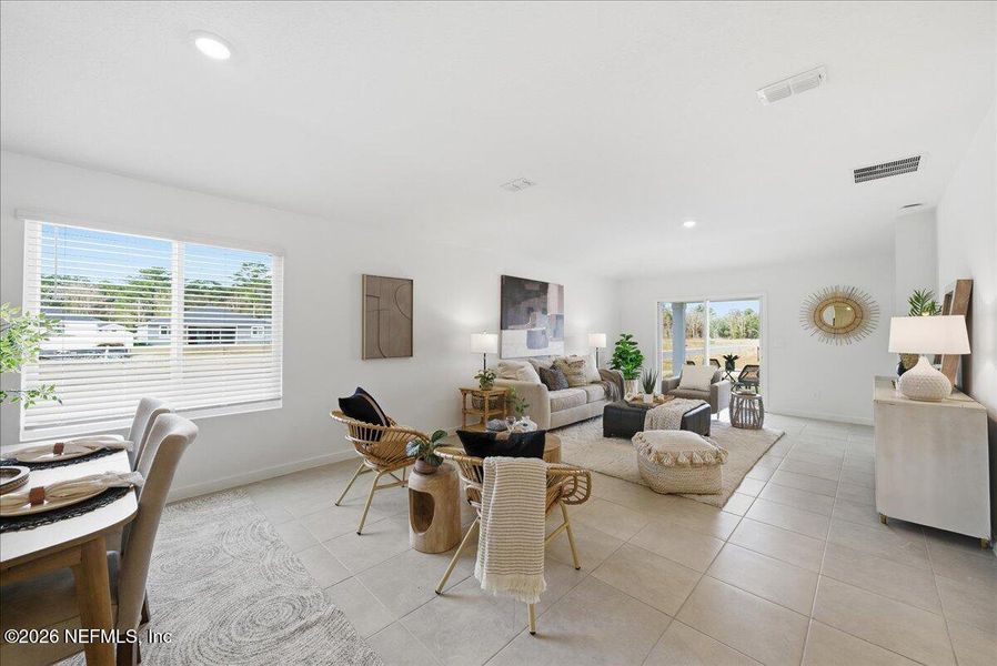 Furnished interior view inside a new home in Azalea Creek, Jacksonville (Image 18).