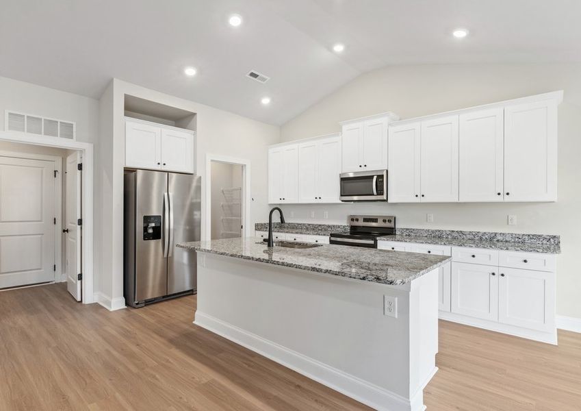 The kitchen island is perfect for meal prepping The kitchen island is perfect for meal prepping