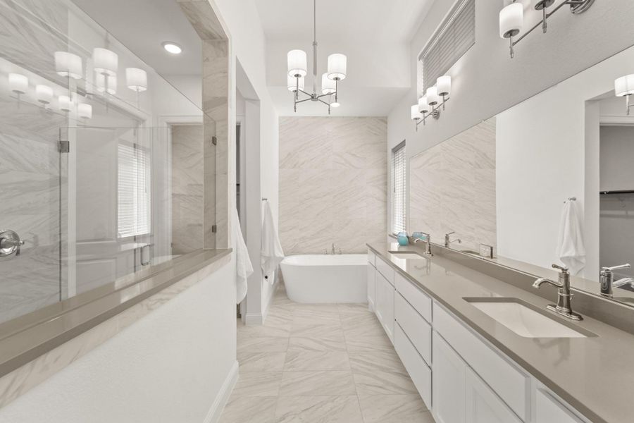 Furnished interior view inside a new home in The Highlands - 65', Porter (Image 5).