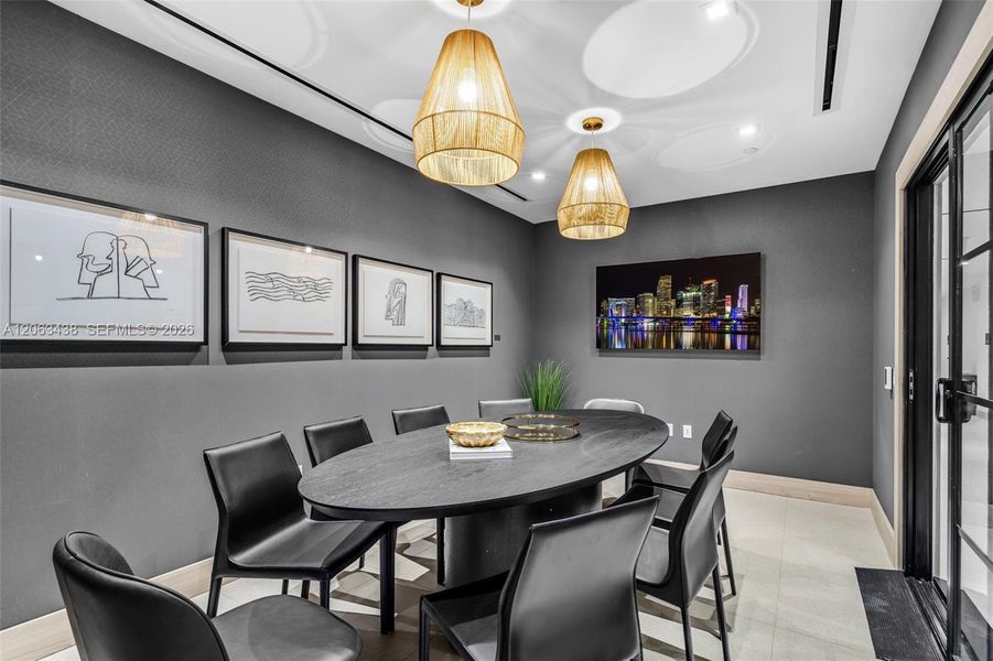 Furnished interior view inside a new home in , Miami (Image 38).