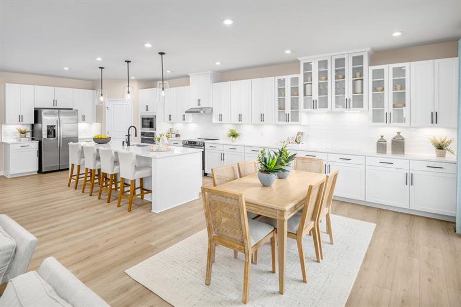 Representative furnished interior of a home built from the Oak Park by Ryan Homes in Gates Run, Gates (Image 4).