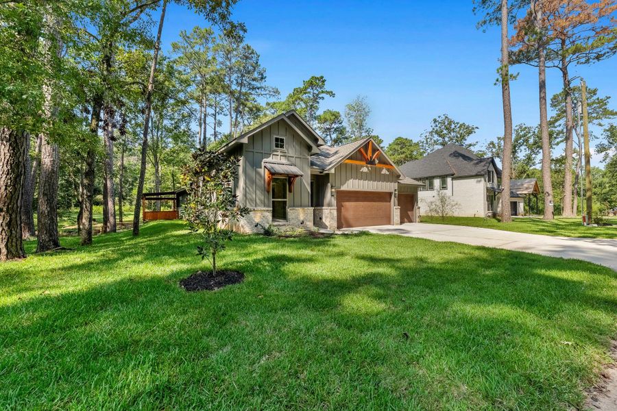 Front exterior of a new home in , Livingston, TX, highlighting curb appeal (Image 19).