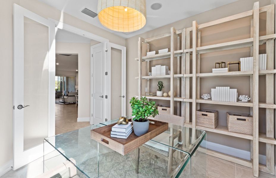 Furnished interior view inside a new home in BeachWalk by Manasota Key, Englewood (Image 12).