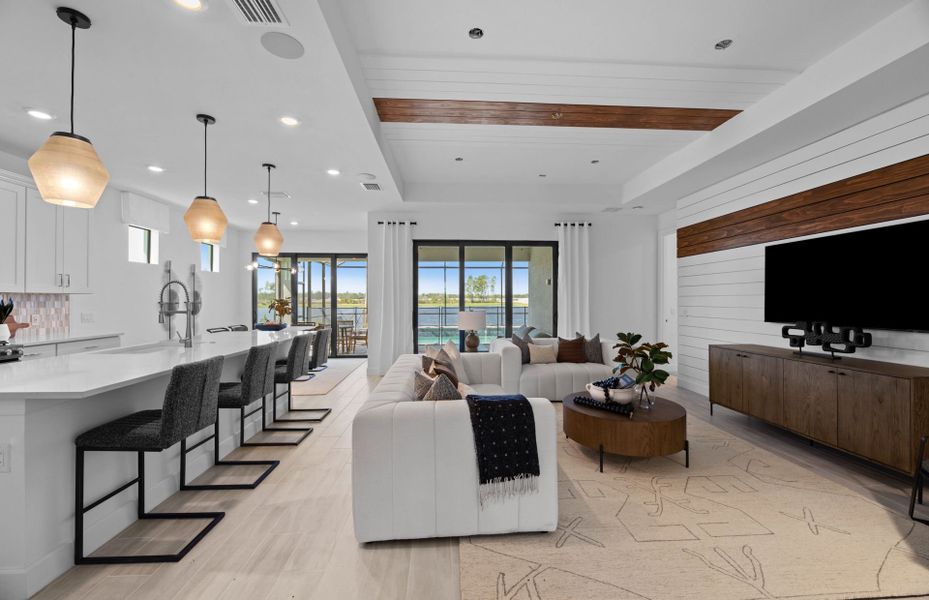 Furnished interior view inside a new home in Arbor Oaks, North Port (Image 13).