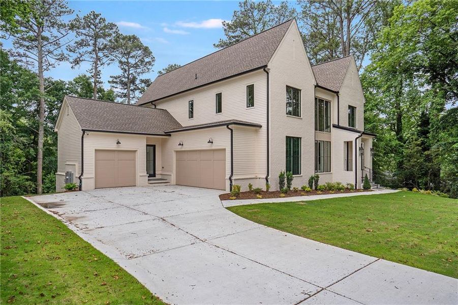 Front exterior of a new home in , Atlanta, GA, highlighting curb appeal (Image 27). Front exterior of a new home in , Atlanta, GA, highlighting curb appeal (Image 27).