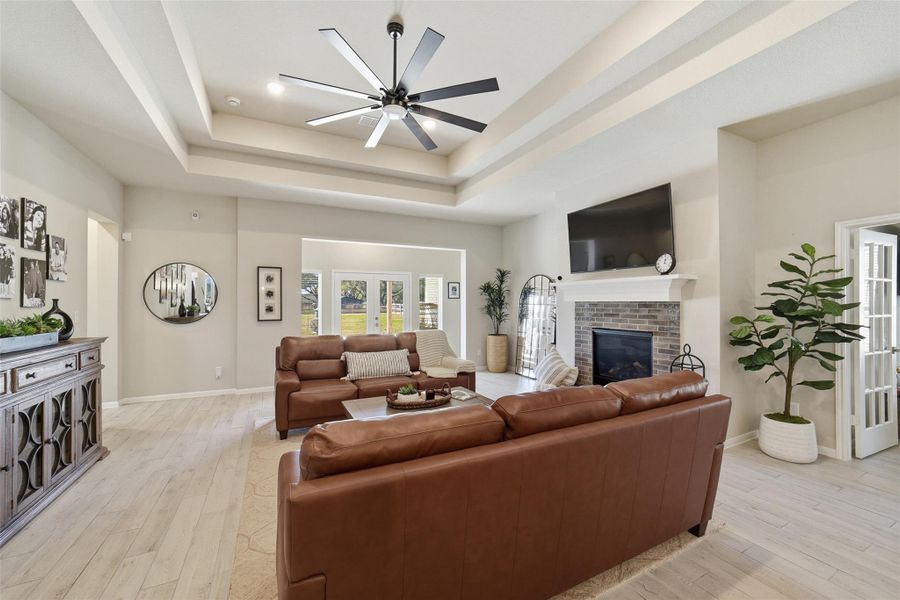 Furnished interior view inside a new home in Tejas Landing, Needville (Image 15). Furnished interior view inside a new home in Tejas Landing, Needville (Image 15).