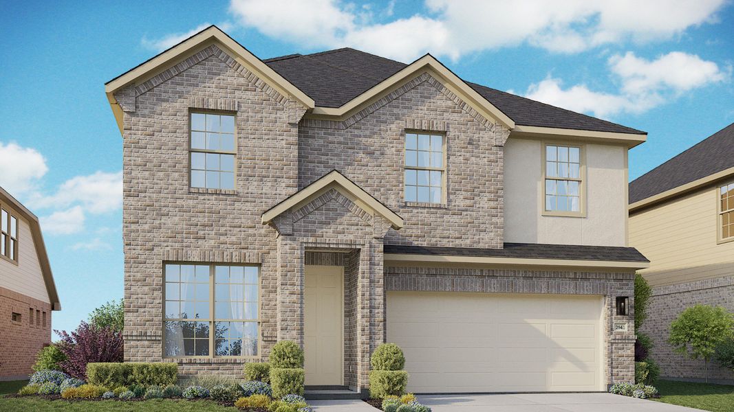 Front exterior of a home in the Clear Creek community, located in New Braunfels, TX (Image 13).