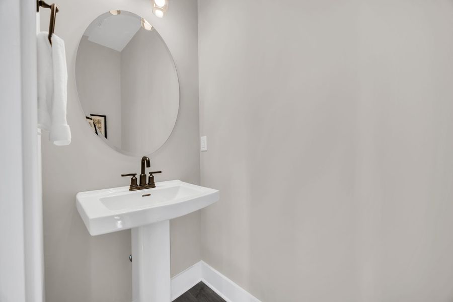 Stylish Powder Room in The Sedona Townhome