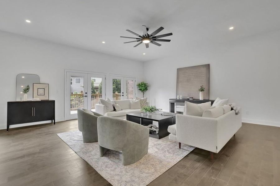 Furnished interior view inside a new home in , Buford (Image 9).