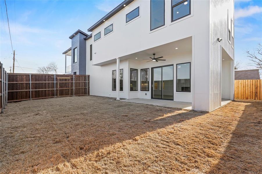 Exterior details and patio area of a home in , Dallas (Image 4). Exterior details and patio area of a home in , Dallas (Image 4).