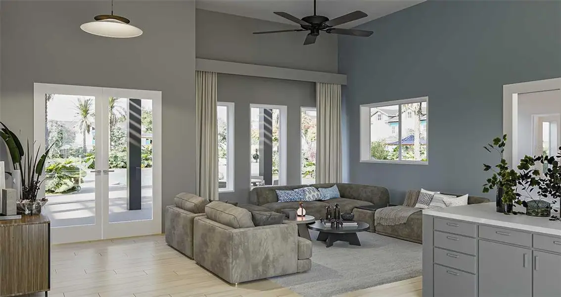 Furnished interior view inside a new home in , Davenport (Image 5).