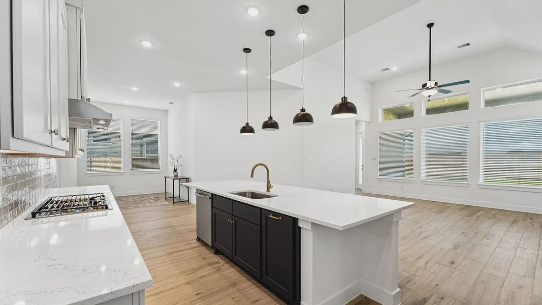 Representative furnished interior of a home built from the Cayman by Chesmar Homes in Crescent Bluff, Georgetown (Image 10).