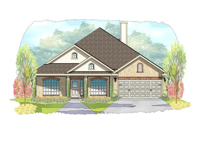 Representative exterior photo of a completed home built from the Cheyenne by Steve Klein Custom Builder in TerraVista, Victoria, TX (Image 5).