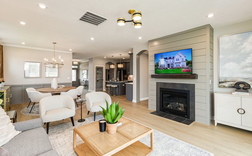 Representative furnished interior of a home built from the Wilmington by Fischer Homes in Easton Park, Dallas (Image 37).