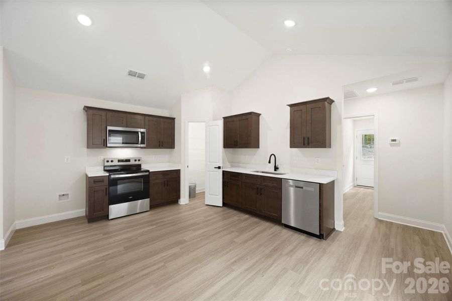 Furnished interior view inside a new home in , Albemarle (Image 6).