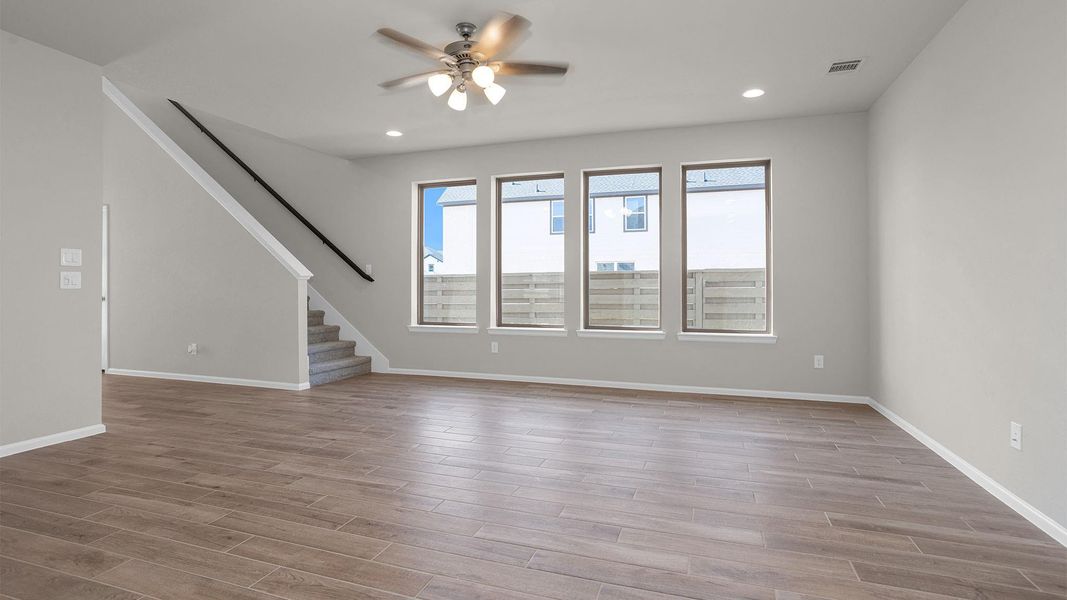 Spacious, unfurnished interior of a new home in Austin Point, Richmond (Image 13).