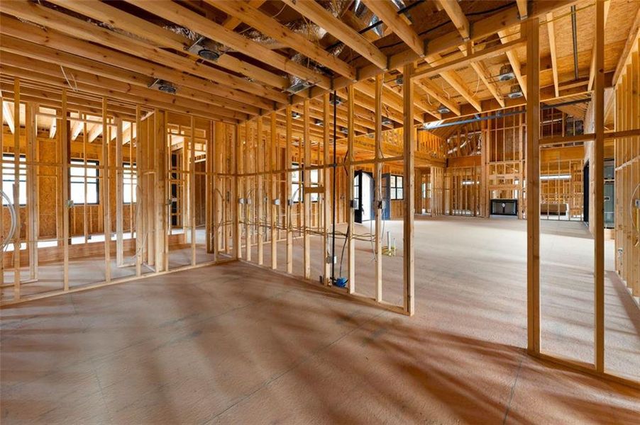 In-progress construction of a new home in , Kingston, GA (Image 34).