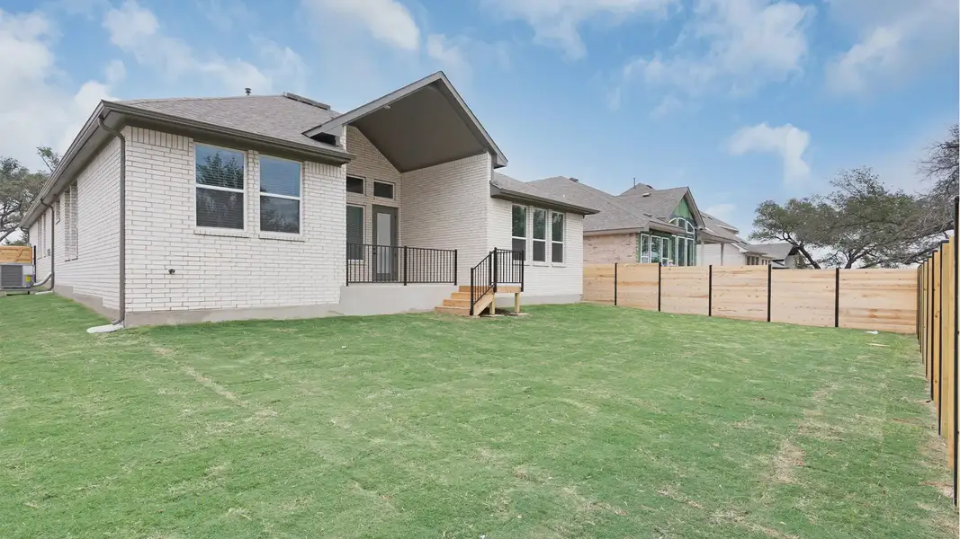 Exterior details and patio area of a home in Newhaven, Manor (Image 4). Exterior details and patio area of a home in Newhaven, Manor (Image 4).