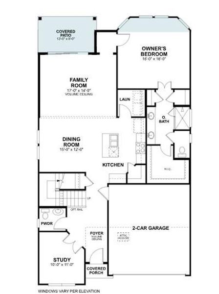 2D floor plan layout of this home in Cedar Brook, Leander, TX (Image 4). 2D floor plan layout of this home in Cedar Brook, Leander, TX (Image 4).